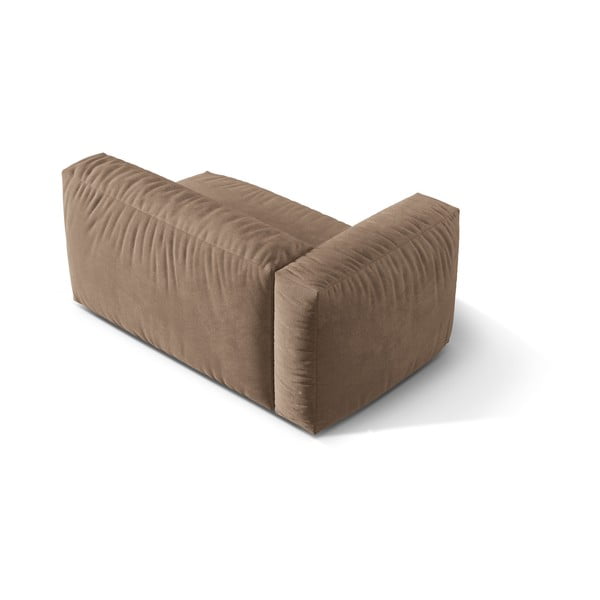 Svjetlo smeđa baršunasti modularna sjedeća garnitura (s lijevim kutom) Martina – Micadoni -image-2