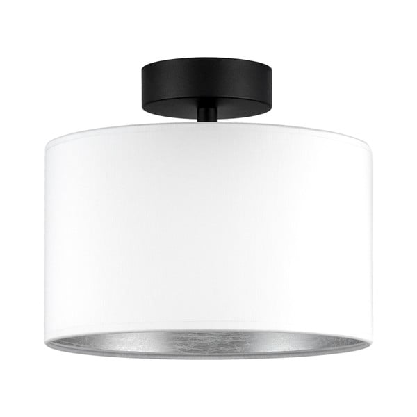 Bijela stropna svjetiljka sa srebrnim detaljima Sotto Luce Tres S, ⌀ 25 cm