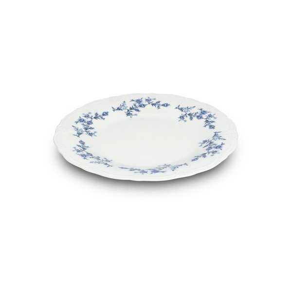 Bijeli/plavi porculanski tanjur za serviranje ø 32 cm Retro – BonBistro-image-3
