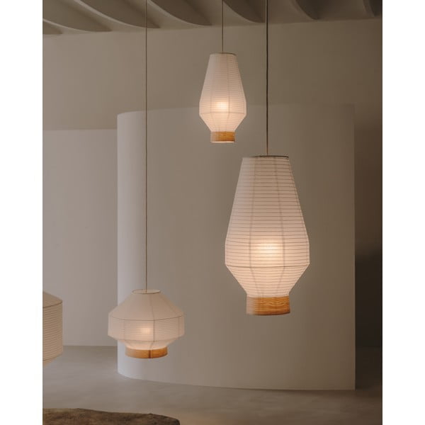 Bijelo sjenilo ø 30 cm Hila – Kave Home-image-2