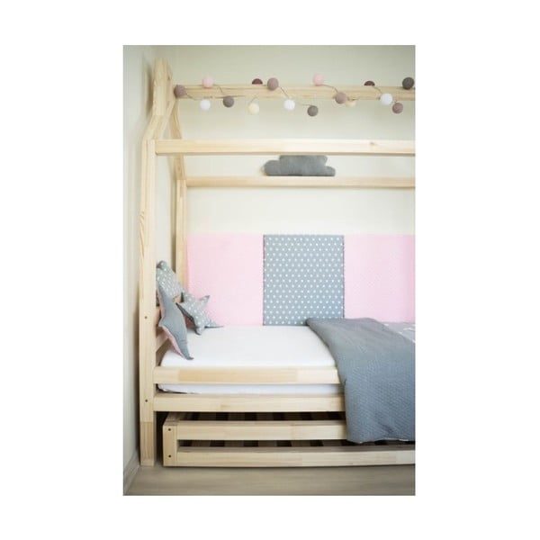 Dječji krevetić roze boje od smreke Benlemi Happy, 90 x 200 cm-image-3