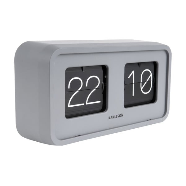 Sivi stolni sat Karlsson Bold Flip-image-4