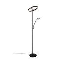 Crna LED stojeća svjetiljka (visina 180 cm) Willis – Trio
