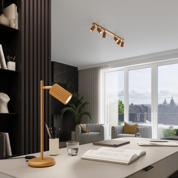 Stolna lampa u zlatnoj boji (visina 43 cm) Gleam – Sollux-image-1