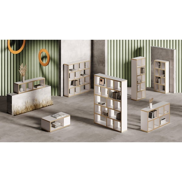 Bijela/u prirodnoj boji biblioteka 70x159 cm Berlin – TemaHome-image-4