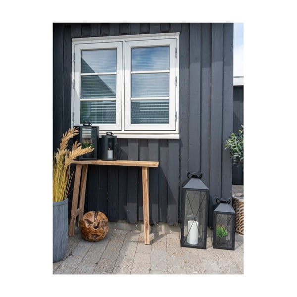 Pomoćni stol od masivne tikovine u prirodnoj boji 30x90 cm Girona – House Nordic-image-2