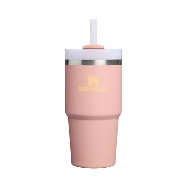 Termosica od nehrđajućeg čelika sa slamkom boja breskve 600 ml Quencher H2.O FlowState™ Tumble Peach Rose – Stanley