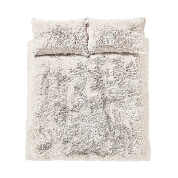 Bijela posteljina za krevet za jednu osobu od mikropliša 135x200 cm Cuddly – Catherine Lansfield