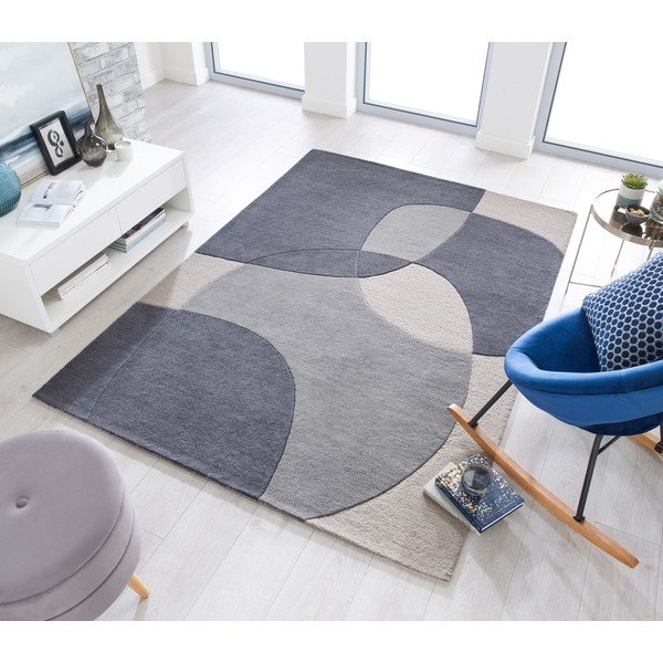 Vuneni tepih Sivi vuneni tepih Flair Rugs Glow, 120 x 170 cm-image-1