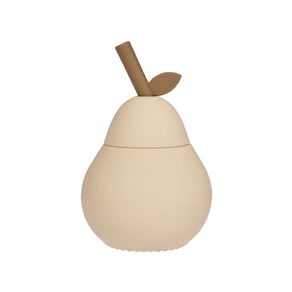 Krem silikonska dječja šalica Pear – OYOY Mini