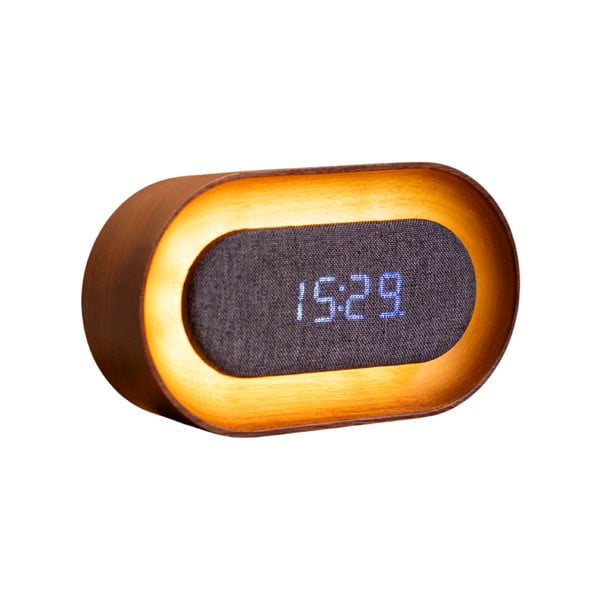 Digitalna budilica Lumos Walnut – Gingko-image-2