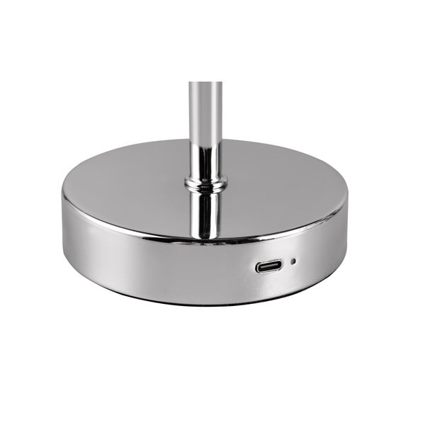 LED stolna lampa s mogućnosti zatamnjivanja u sjajno srebrnoj boji (visina 30 cm) Jeff – Reality-image-4