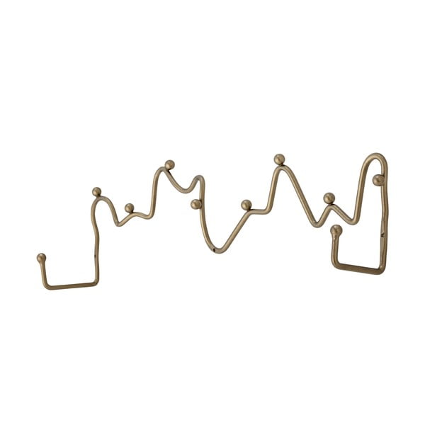 Metalna zidna vješalica u zlatnoj boji Blu – Bloomingville-image-1