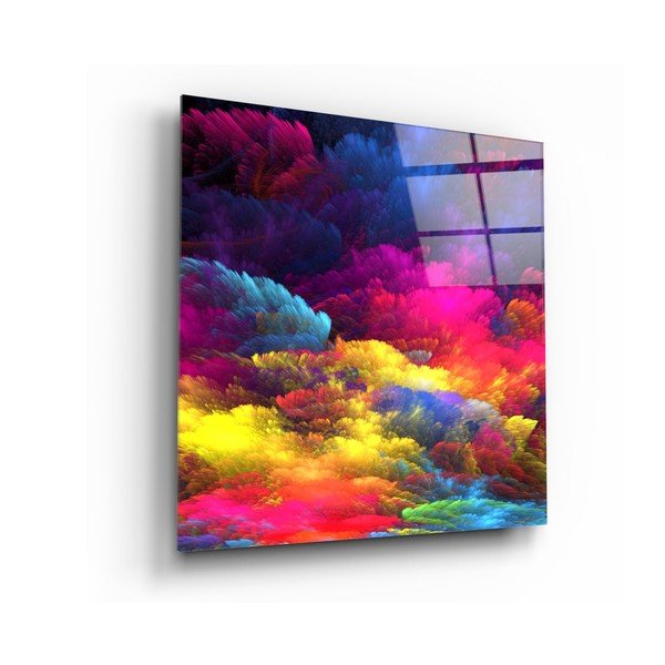 Staklena slika insigne Color Burst, 40 x 40 cm