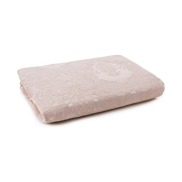 Bež prekrivač i jastučnica u setu od damasta 240x260 cm Beste – Mijolnir-image-2