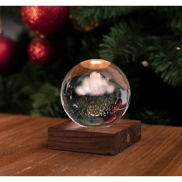 Tamno smeđi svjetlosni ukras s USB Amber – Gingko-image-4