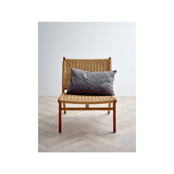 Tamno sivi pamučni jastuk Södahl Diagonal, 40 x 60 cm-image-1