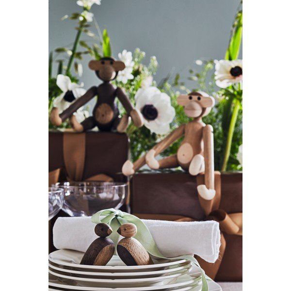 Kipić od masivnog hrasta Kay Bojesen Denmark Monkey-image-1