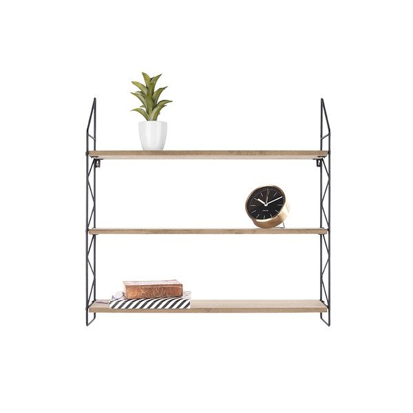 Metalna polica s drvenim policama PT LIVING Zig Zag-image-2