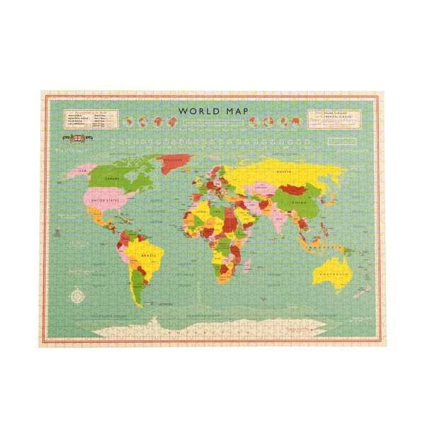Puzzle (broj komada 1000 kom) World Map – Rex London-image-4