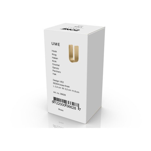 Zidna kuka od nehrđajućeg čelika u zlatnoj boji Ume – Zone-image-2