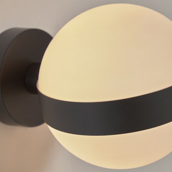 Crna zidna lampa ø 15 cm Anasol - Kave Home-image-2