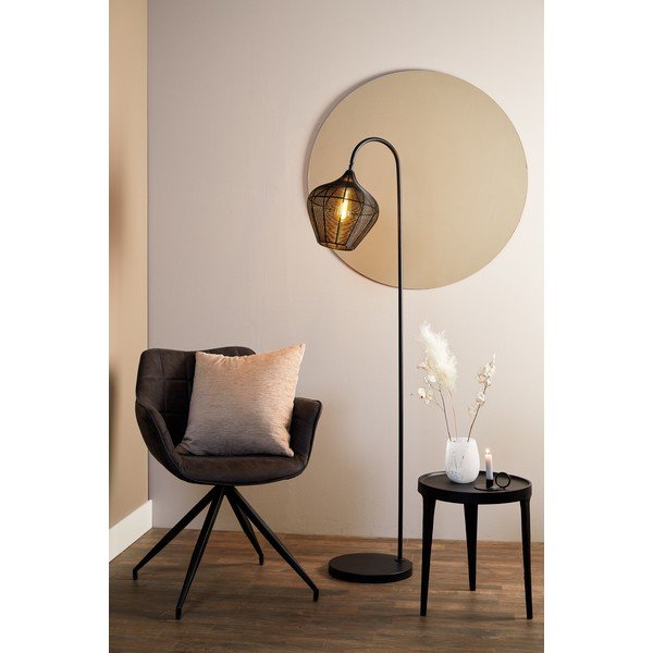 Crna podna lampa (visina 160 cm) Alvaro - Light & Living-image-1