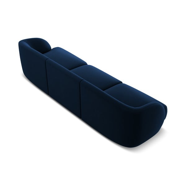 Plava baršunasta sofa 259 cm Miley - Micadoni Home-image-3