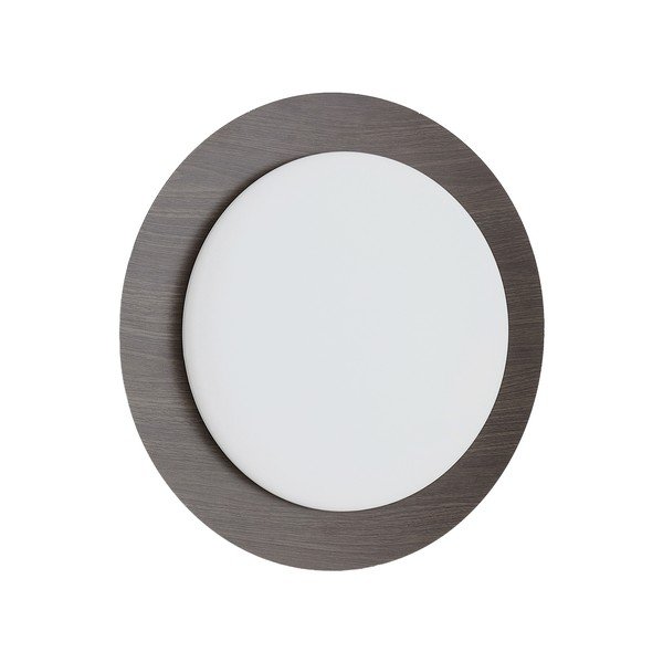 Tamno smeđa metalna LED zidna lampa ø 40 cm Novae – Kave Home