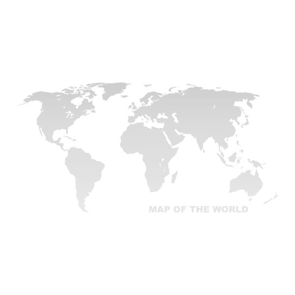 Zidna karta svijeta na platnu Tomasucci World, 80 x 160 cm