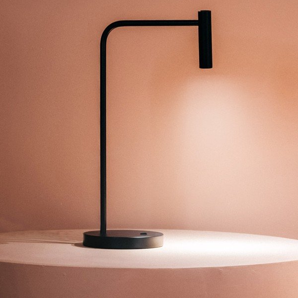 Crna stolna lampa SULION Alexia, visina 50,3 cm-image-1