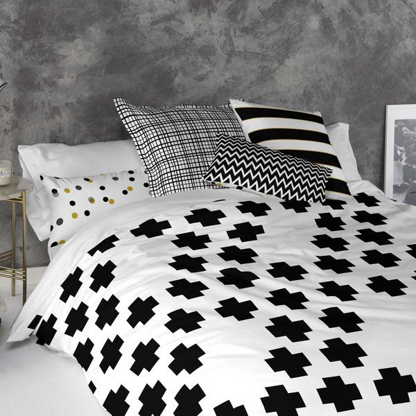 Set od 2 pamučne jastučnice Blanc Mustard-image-1