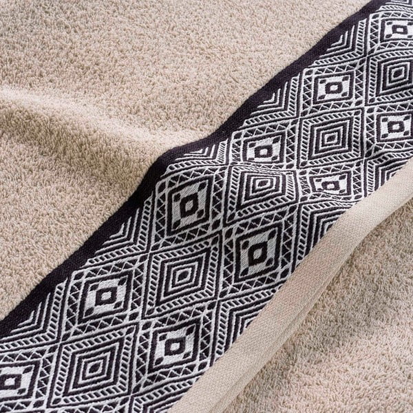 Bež pamučni ručnik od frotira 90x150 cm Esteban – douceur d'intérieur-image-2