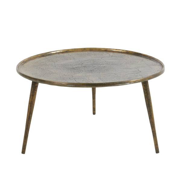 Metalni okrugao stolić za kavu u brončanoj boji ø 67,5 cm Babina – Light & Living