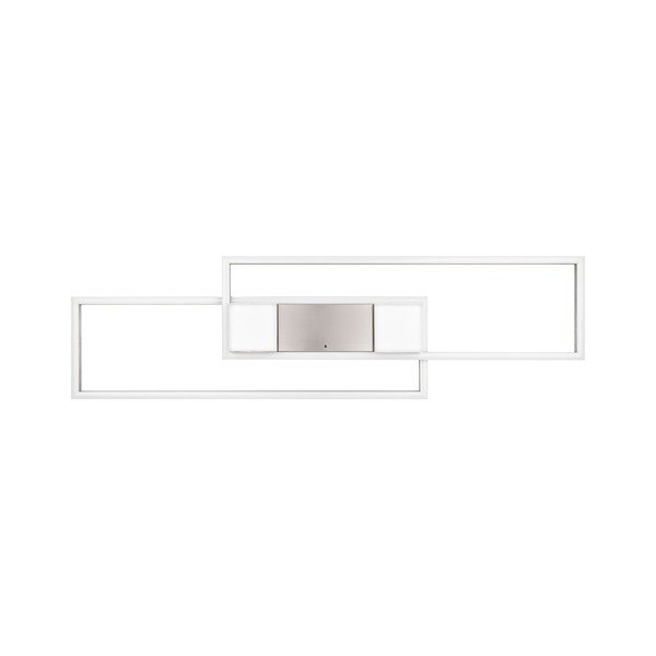 LED stropna svjetiljka s daljinskim upravljačem/s mogućnosti zatamnjivanja u srebrnoj boji 28x100 cm Albany – Trio-image-3