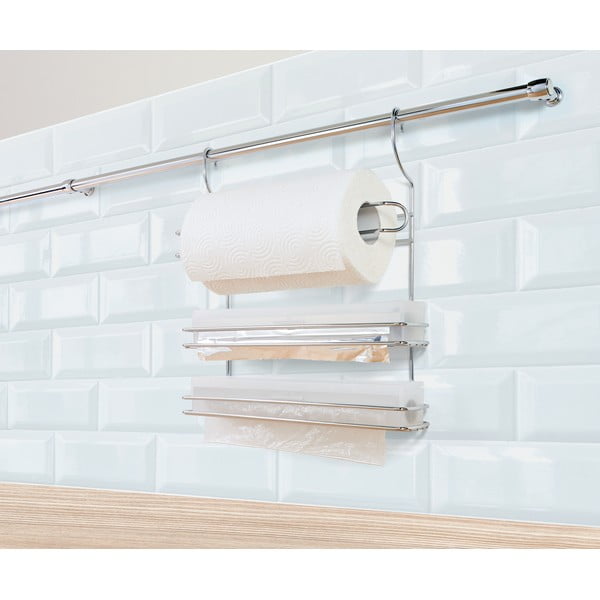 Viseći držač kuhinjskih ručnika od kromiranog čelika u srebrnoj boji Lonardo – Metaltex-image-2