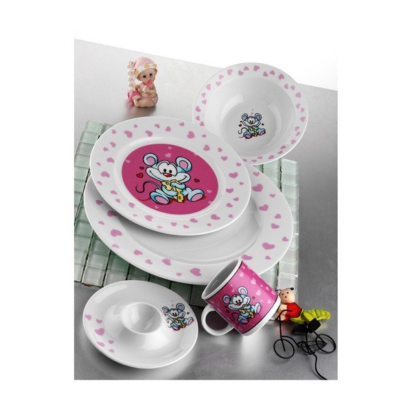 Dječji blagovaonski set Myšák, 5 kom