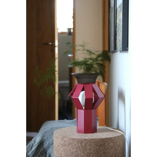 Crvena metalna stolna lampa s metalnim sjenilom (visina 27 cm) Octa – Markslöjd-image-3