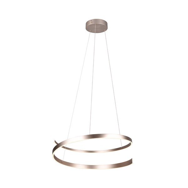 Siva LED viseća svjetiljka s metalnim sjenilom ø 75 cm Cinardi – CINQUE-image-2