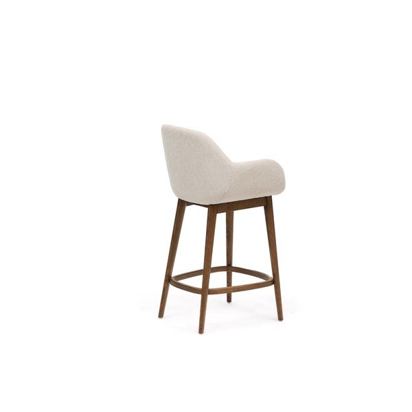 Bež podstavljena barska stolica s naslonima za ruke (visine sjedala 66 cm) Konna – Kave Home-image-4