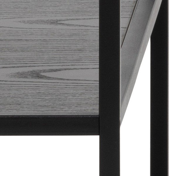 Crni radni stol Actona Seaford, 60 x 130 cm-image-4