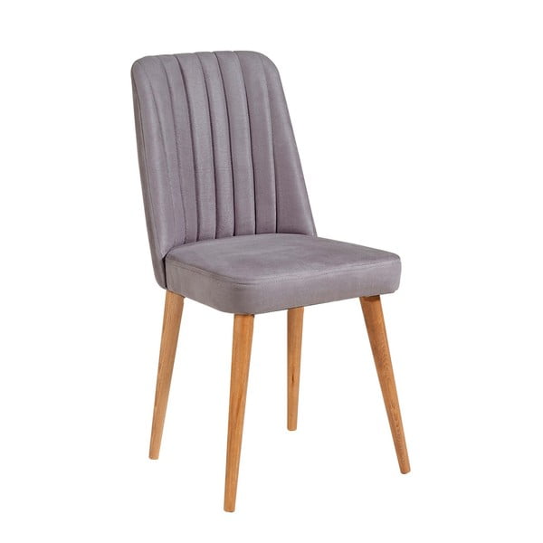 Siva baršunasta blagovaonska stolica Stormi Sandalye – Kalune Design