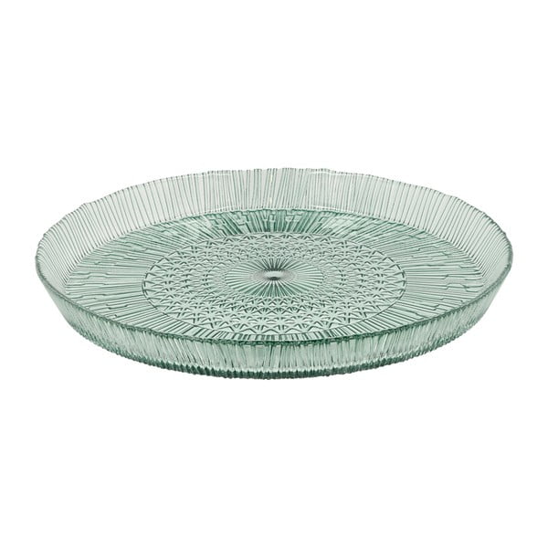 Zeleni stakleni tanjur za posluživanje ø 30 cm Kusintha – Bitz