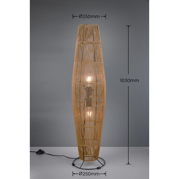 Stojeća svjetiljka u prirodnoj boji (visina 103 cm) Miki – Reality-image-3