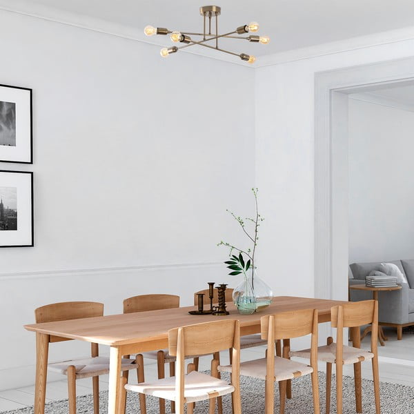 Stropna svjetiljka u zlatnoj boji Fleur – Opviq lights-image-1