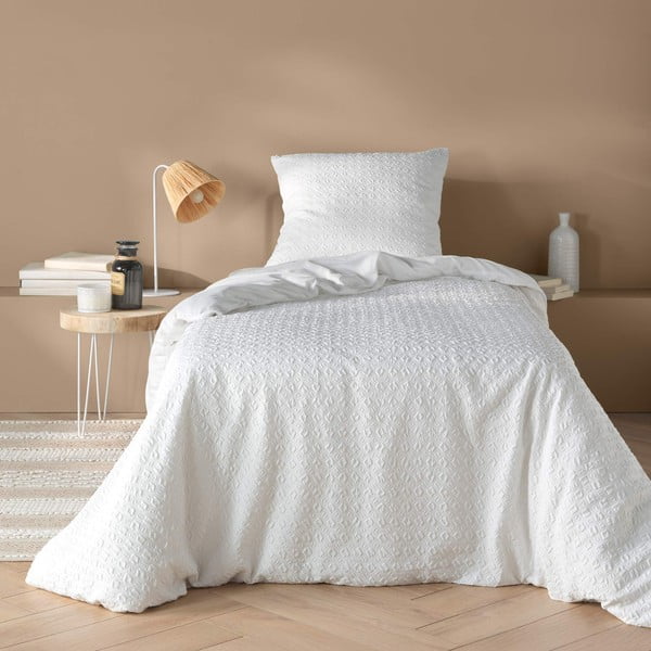 Bijela posteljina za krevet za jednu osobu od mikrovlakana 140x200 cm Litea – douceur d'intérieur