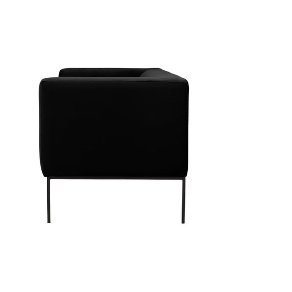 Crna sofa Windsor & Co Sofas Neptune, 145 cm-image-3