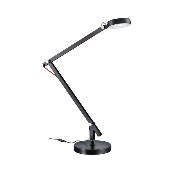Crna LED stolna lampa sa savitljivom konstrukcijom (visina 90 cm) Amsterdam – Trio
