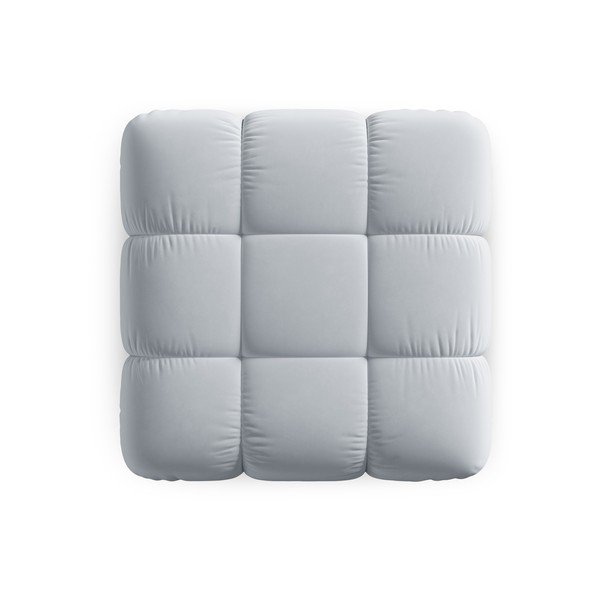 Svijetlo plavi baršunast modularni tabure Bellis – Micadoni Home-image-4