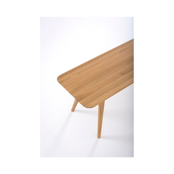 Klupa od masivnog hrasta Gazzda Stafa dužine 140 cm-image-2